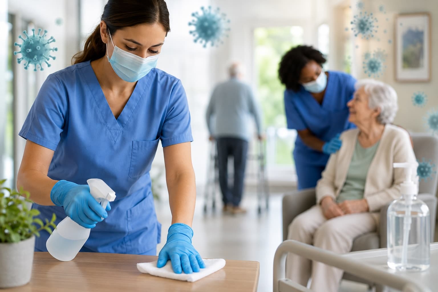 Airborne Viruses Take No Break, Pose Challenges to Nursing Homes